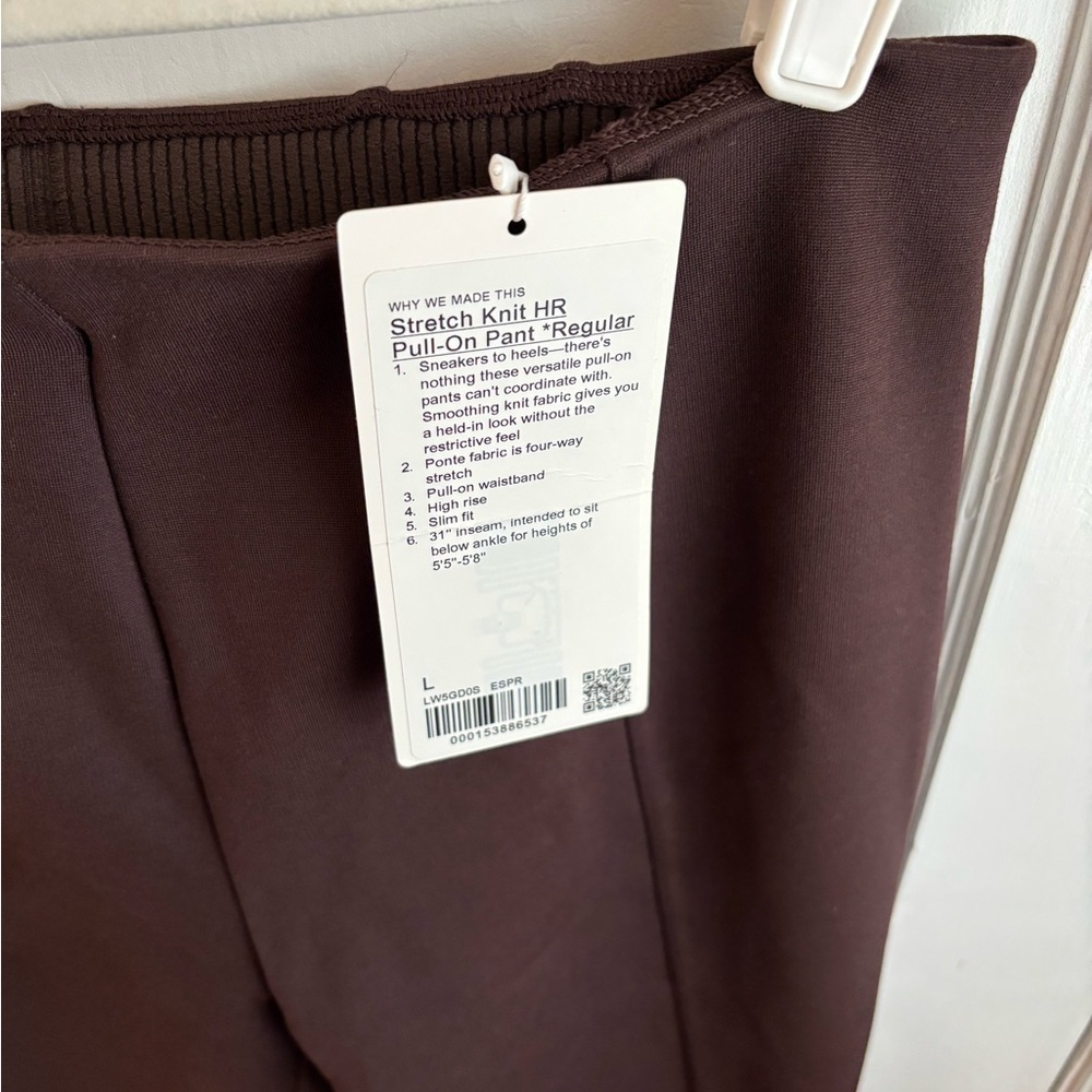 Lululemon brown flared pants with split hem - Picture 8 of 9